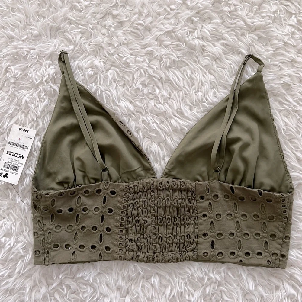 bar lll Green Crop Top
